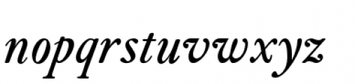Empyrean Italic Font LOWERCASE