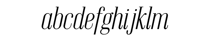 Emberly Light Italic Font LOWERCASE