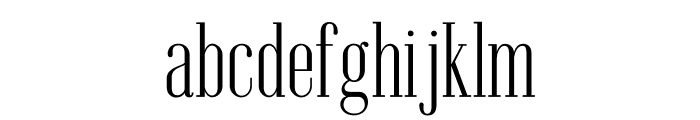Emberly Light Narrow Font LOWERCASE