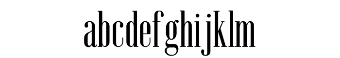 Emberly Medium Condensed Font LOWERCASE