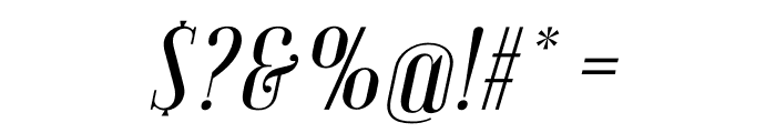 Emberly Medium Italic Font OTHER CHARS
