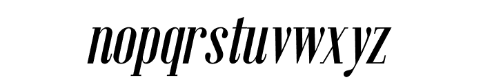 Emberly Semi Bold Narrow Italic Font LOWERCASE