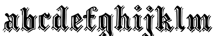 Embossed Black Wide FONT