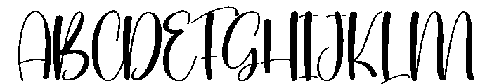 Embroidery Signature Font UPPERCASE