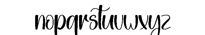 Embroidery Signature Font LOWERCASE
