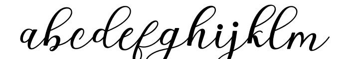 EmeleyScript-Italic Font LOWERCASE