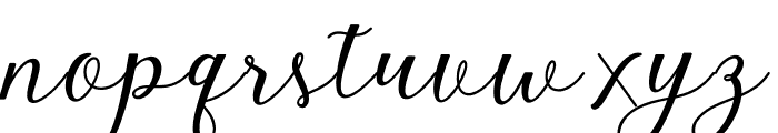 EmeleyScript-Italic Font LOWERCASE
