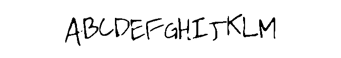 EmileeHandwriting Font UPPERCASE