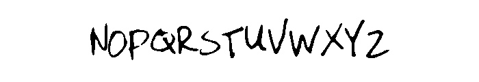 EmileeHandwriting Font UPPERCASE