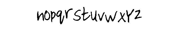 EmileeHandwriting Font LOWERCASE
