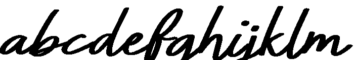 Emily Street Font LOWERCASE