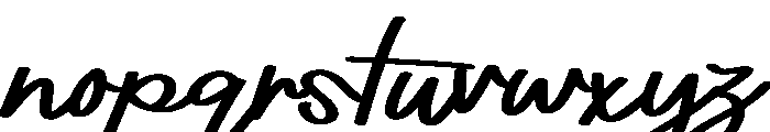 Emily Street Font LOWERCASE