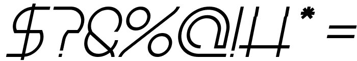 Emmilia Italic Font OTHER CHARS