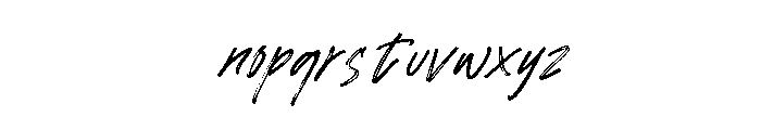 Emoria Brush Regular Font LOWERCASE