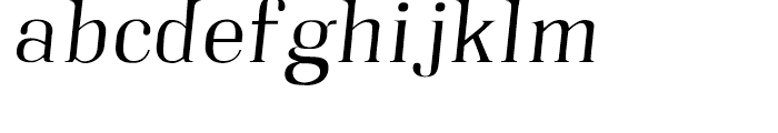 Embossanova Light Italic Font LOWERCASE