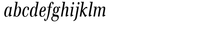 Emona Condensed Italic Font LOWERCASE