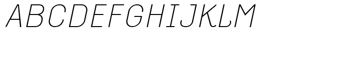 Empirical One Italic Font UPPERCASE