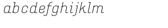 Empirical One Italic Font LOWERCASE