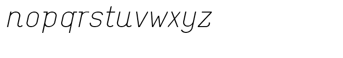 Empirical One Italic Font LOWERCASE