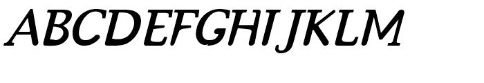 Emulate Serif Bold Italic Font UPPERCASE