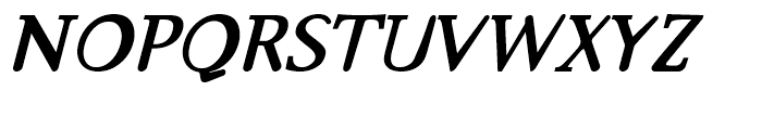 Emulate Serif Bold Italic Font UPPERCASE