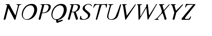 Emulate Serif Italic Font UPPERCASE