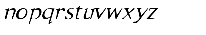 Emulate Serif Italic Font LOWERCASE