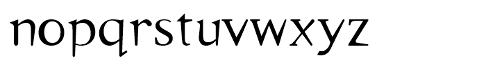 Emulate Serif Font LOWERCASE