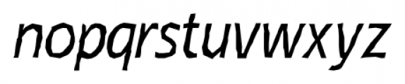 Emory Italic Font LOWERCASE