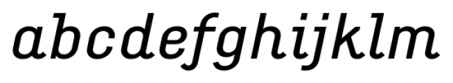 Empirical DemiBold Italic Font LOWERCASE