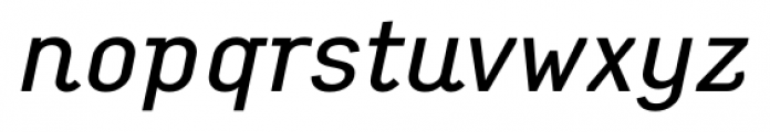 Empirical DemiBold Italic Font LOWERCASE