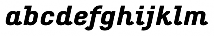Empirical ExtraBold Italic Font LOWERCASE