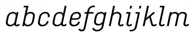 Empirical Italic Font LOWERCASE