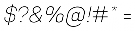 Empirical Light Italic Font OTHER CHARS