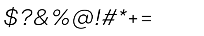 Em One Book Italic Font OTHER CHARS