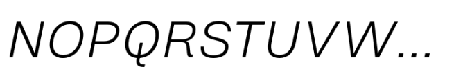 Em One Book Italic Font UPPERCASE