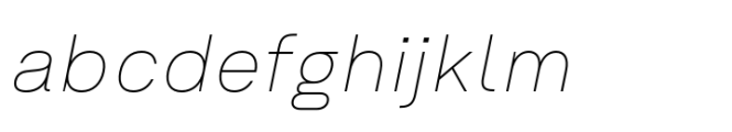 Em One Thin Italic FONT