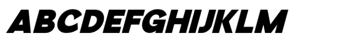 Emak Black Slanted Font UPPERCASE