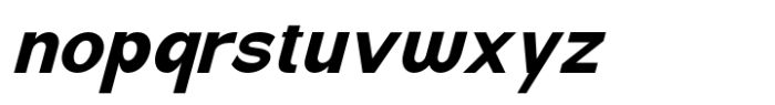 Emak Bold Slanted Font LOWERCASE