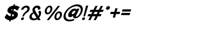 Emak Extra Bold Slanted Font OTHER CHARS