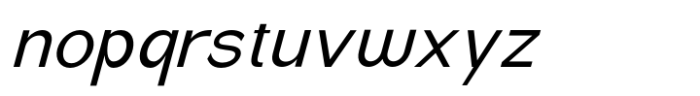 Emak Slanted Font LOWERCASE