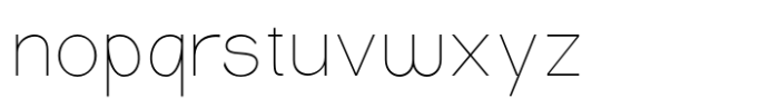 Emak Thin Font LOWERCASE