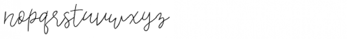 Embarla Firgasto Signature Regular Font LOWERCASE