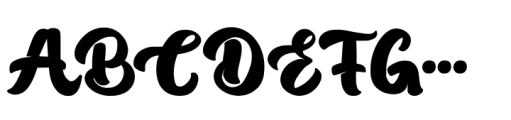 Emboh Regular Font UPPERCASE