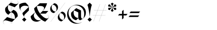 Emerit Blackletter Font OTHER CHARS