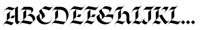 Emerit Blackletter Font UPPERCASE