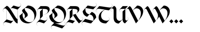 Emerit Blackletter Font UPPERCASE