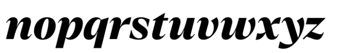 Emilio Black Italic Font LOWERCASE