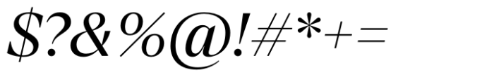 Emilio Regular Italic Font OTHER CHARS