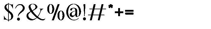Eminara Font OTHER CHARS
